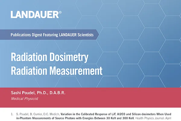 sashi poudel landauer medical physicist publications digest on the topic of ct image quality optimization