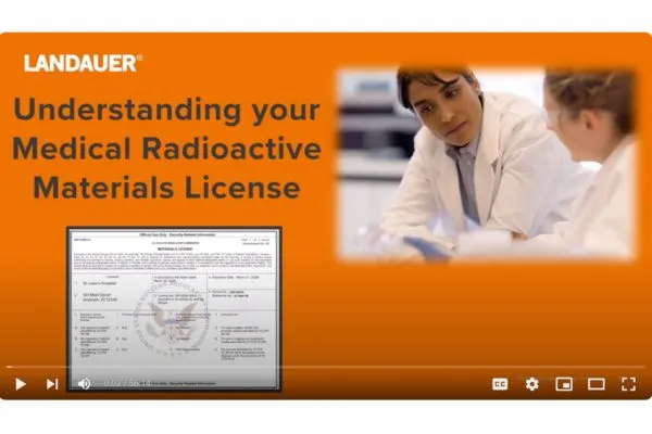 medical radioactive materials license